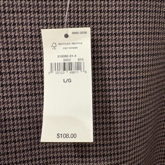 Women's Mini Pinafore Gap Dress, Large size, Brown Colour - Picture 2 of 4